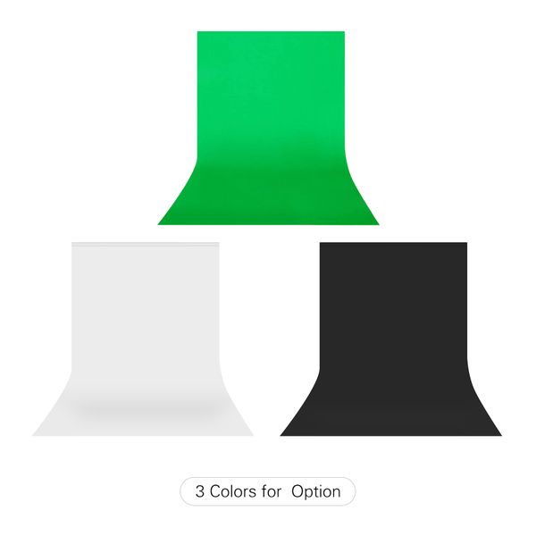 Andoer 1.8x2.8m White Photography Background with 3 Clamps