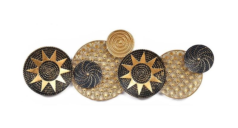 Modern 3D Metal Wall Decor - Geometric Circle