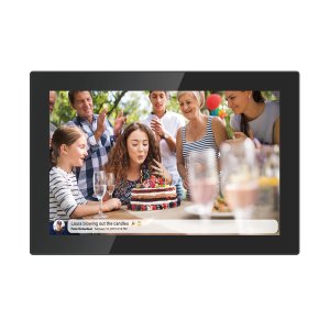 Snug 10" WiFi Digital Photo Frame With Frameo - Black