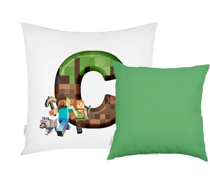 Pandok - Scatter Cushion Cover Set with Inners - Minecraft Letter A