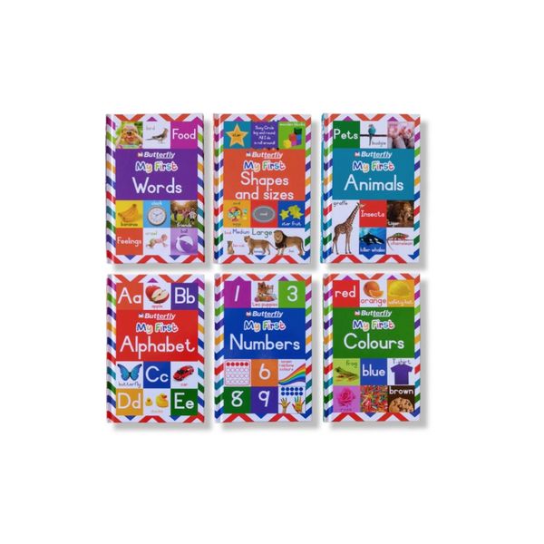 My First Book Set of Words, Numbers, Colours, Shapes, Alphabet and Animals