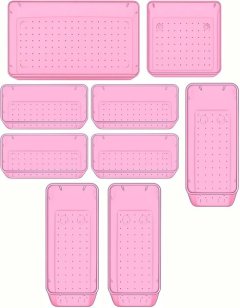 Sulfar 9pc Drawer Tray Dividers for Neat, Organized Storage Space at Home!