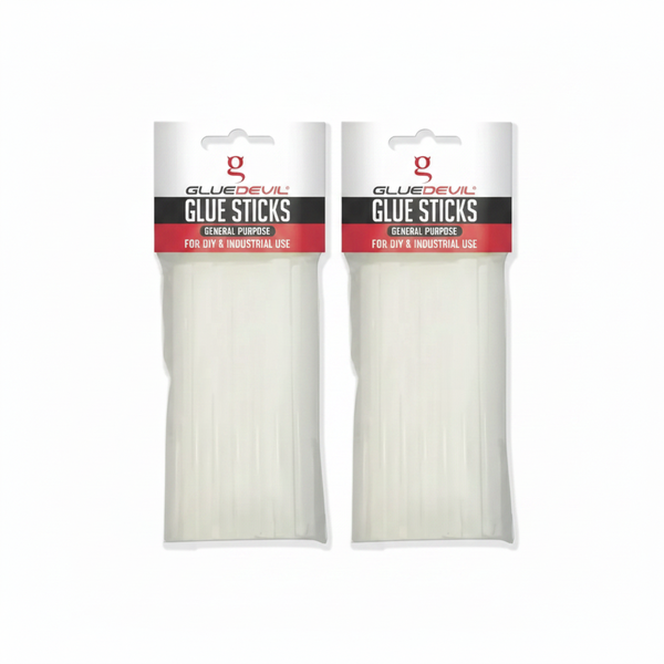 Gluedevil 8mm x 300mm Glue Sticks - 80 Pieces, 1kg for Hot Glue - 2 Pack