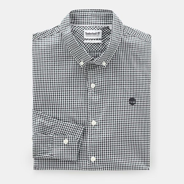 Timberland Men's Suncook River Gingham Shirt - Black/White