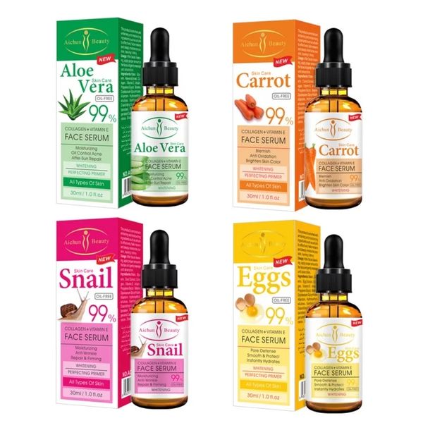 Best Anti-Aging Face Serum Treatment Kit- Carrot, Aloe Vera, Egg And Snail