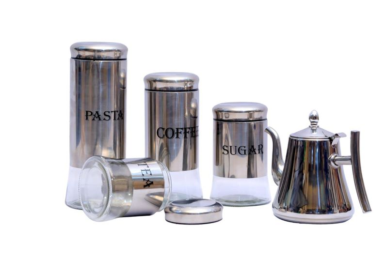 Zazo 4 Piece Canisters And Teapot