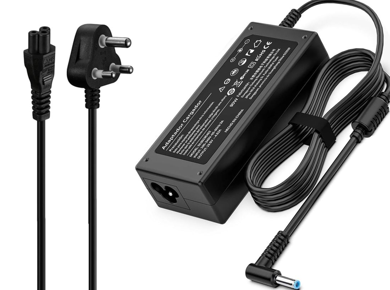 HP Laptop Charger 19.5V 4.62A (Pin Size: 4.5 x 3.0mm - Blue Tip)
