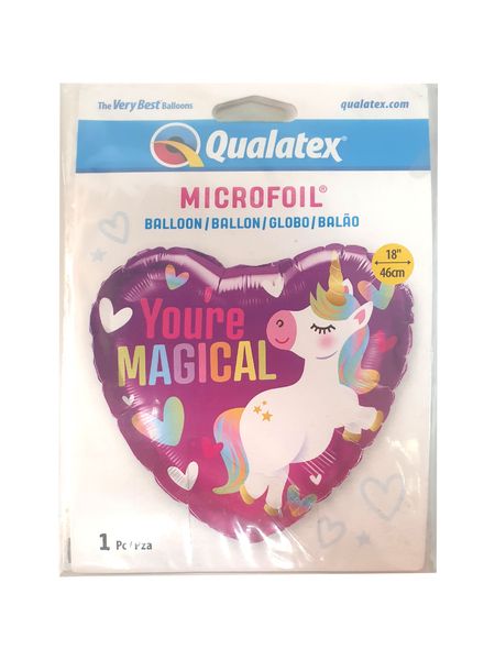 18 Inch Foil Heart You Are Magical Unicorn