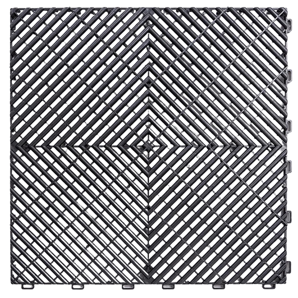 10 Durable Interlocking Garage Floor Tiles with Cushion&amp;Drainage Design