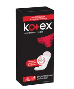 Kotex - Unscented Long Pantyliners 16's x 2