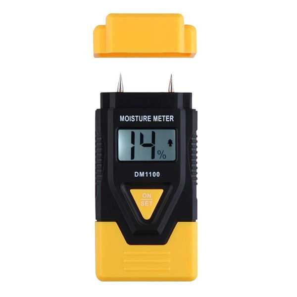 Digital Moisture Meter for Damp Temperature Wood Plaster Concrete Mortar