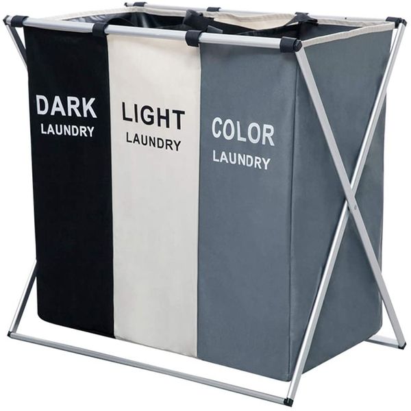 Laundry Basket with Sections