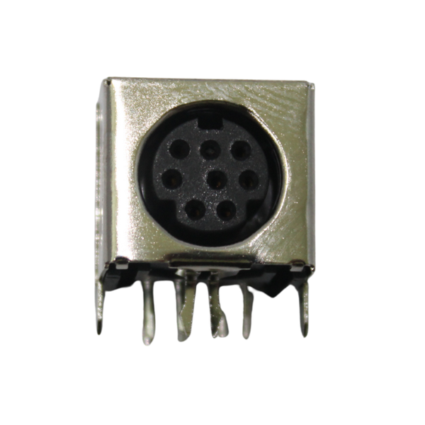 BMS81 8-Way PCB Mount DIN Socket with Metal Shell
