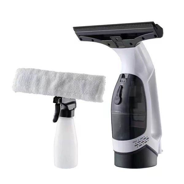 Handheld Cordless Electric Window Cleaner, Squeegee, and Vacuum Combined