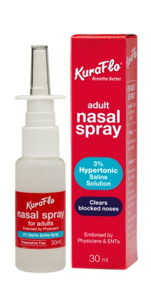 Kuraflo 3% Hypertonic Adult Nasal Spray 30ml