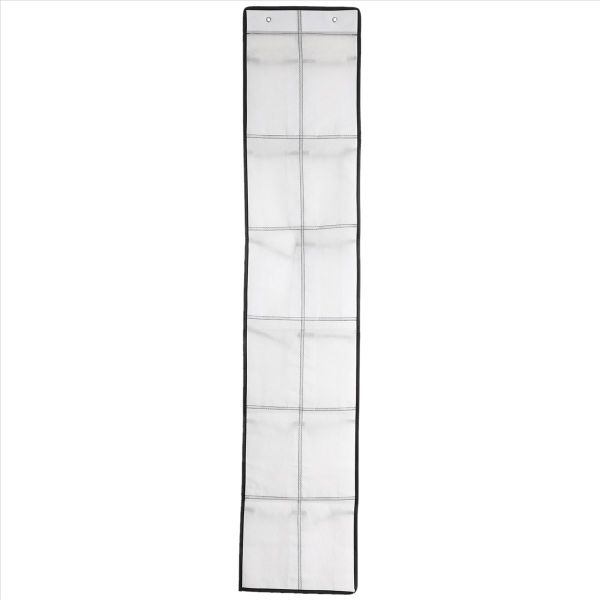 12 Large Mesh Pocket Hanging Shoe Organiser Rack Wall Bag Room -B