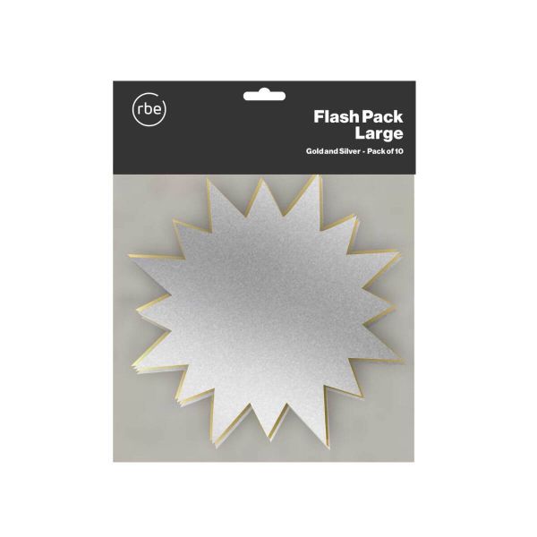 RBE Flash Packs Silver and Gold Stars - X Large