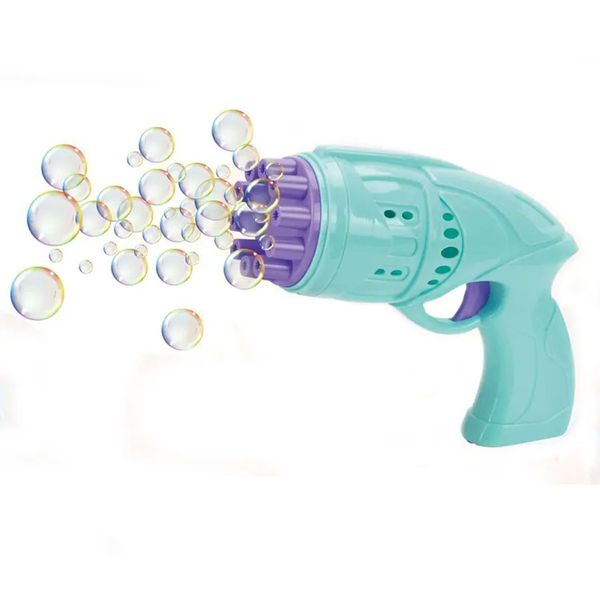Automatic Soap Electric Bubble Gun Blaster Bazooka Fun Toy