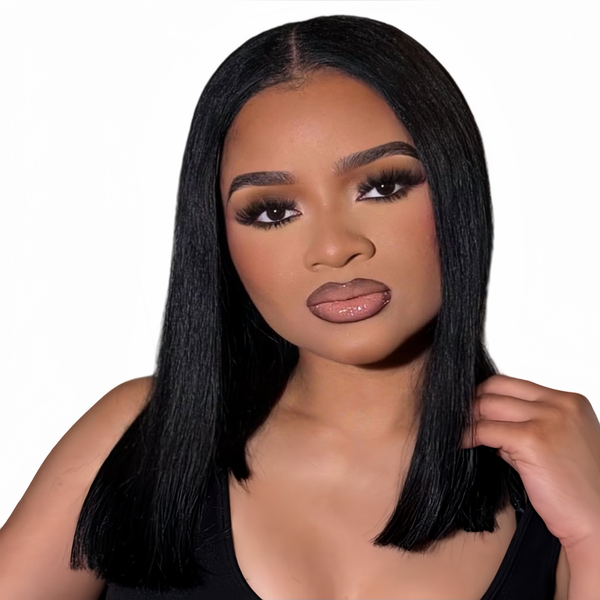 Marigold 14 inch Straight Bob Wig - Human Hair with 13x4 Lace Front