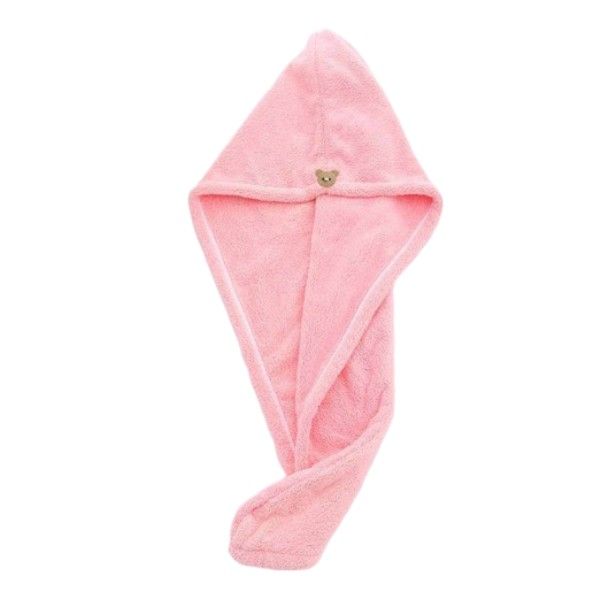 Super Absorbent Microfiber Hair Towel - Pink
