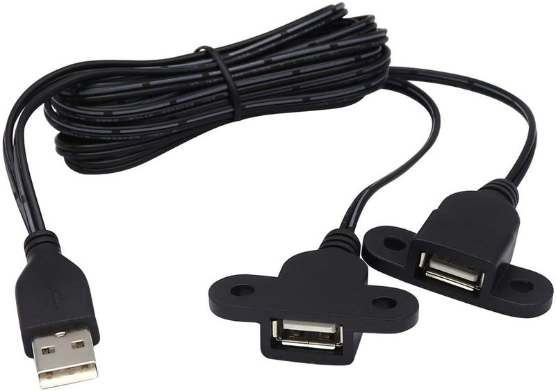 Killer Deals USB 2.0/ USB Type A 2-in-1 Device Charging Extension Cable