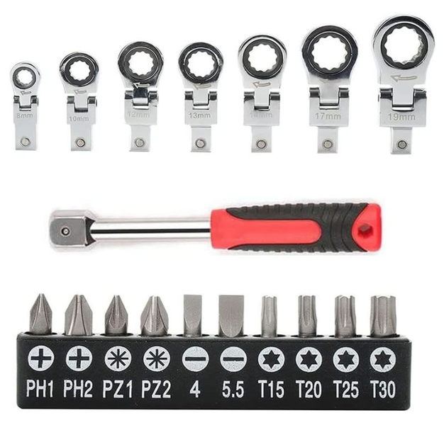 20 Changeable Pcs Flex Ratchet Wrench - AG-47