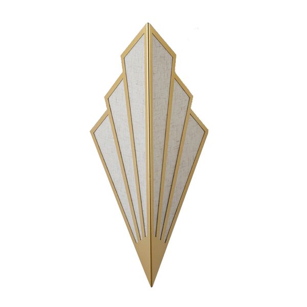 European Style Bedroom Hotel Bedroom Night Lamp Creative Fan Shaped Interio
