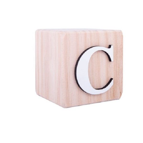 Wooden Alphabet Blocks - C