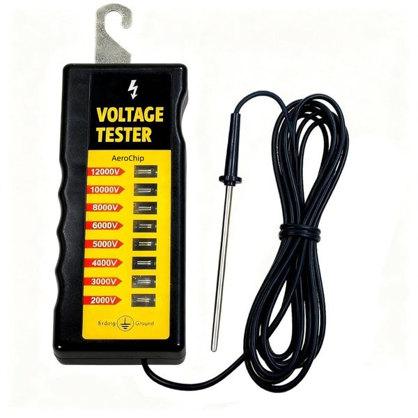 Electric Fence Tester &amp; Voltage Detector 2000V-12,000V Wide Range