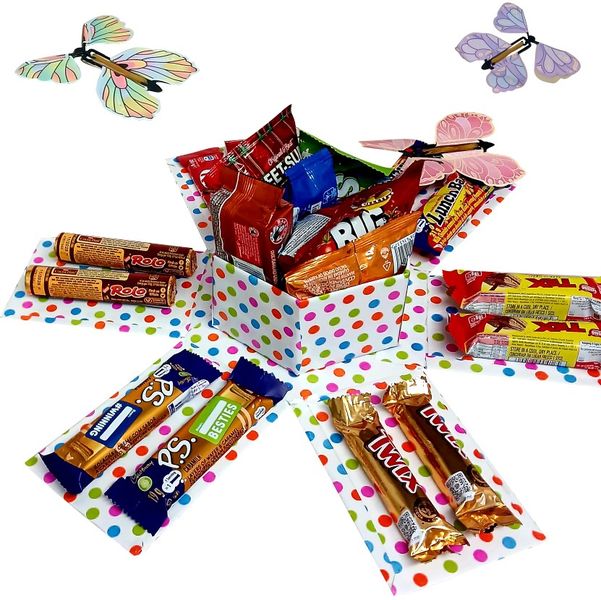 Hexa Flutter | Butterfly &amp; Snack Explosion Box | Gift Hamper