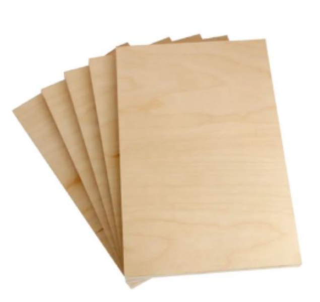 A3 Birch Plywood, Arts/ Crafts/Laser cutting Stationery, Woodcraft SET OF 5