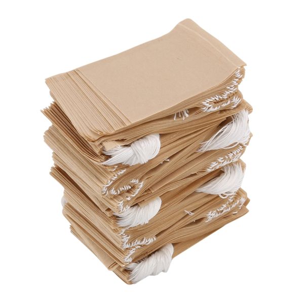 500 Pack Tea Filter Bags,Disposable Paper Bag with Drawstring