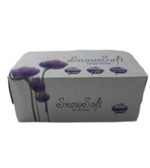 SnowSoft - Facial Tissue 2 Ply 200 Piece - 4 Pack
