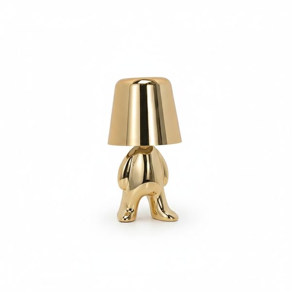 Little Man Figurine Table Lamp - Rechargable Touch LED Night Light