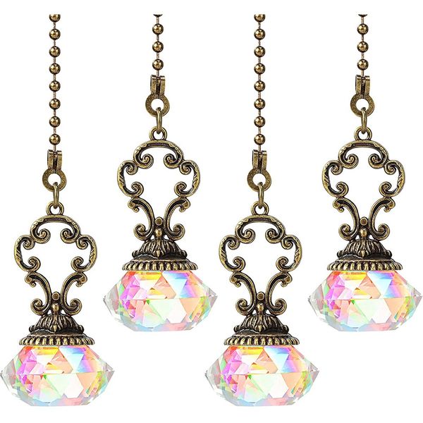 4 Pieces Ceiling Fan Pull Chains for Light Ceiling Fan Desk Lamp