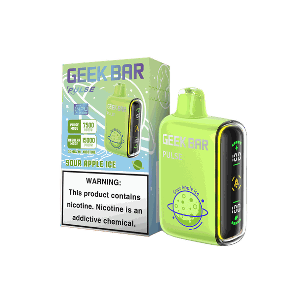 Geek Bar Pulse 15000 Puff Sour Apple Ice - Disposable Vape