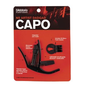 Planet Waves PWCP14 Artist Adjustable Tension DADGAD Capo - Black