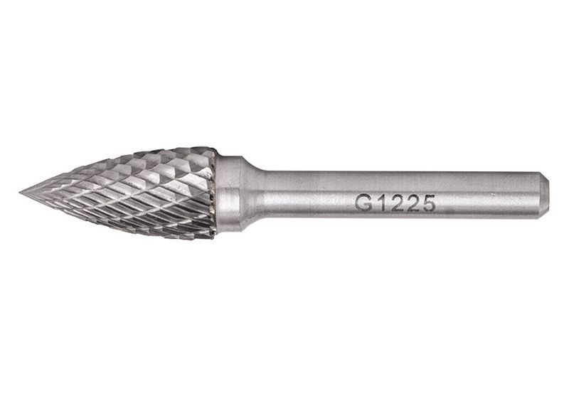 Rotary Burr Tungsten 12x25x6mm Conical Curved - 3 Pack