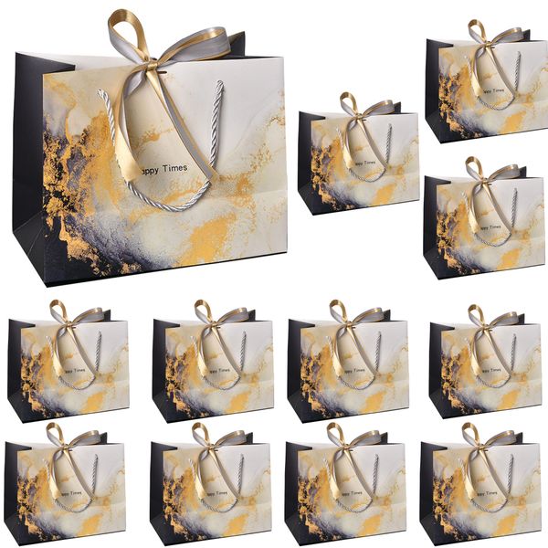12PCS Gift Bags With Handles Large Party Goodie Bag Set