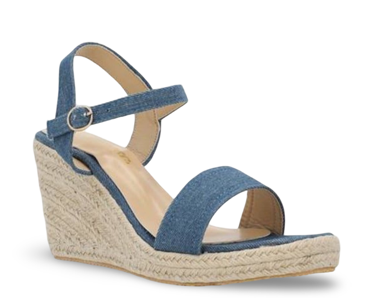 Women Denim - Espadrille Wedges