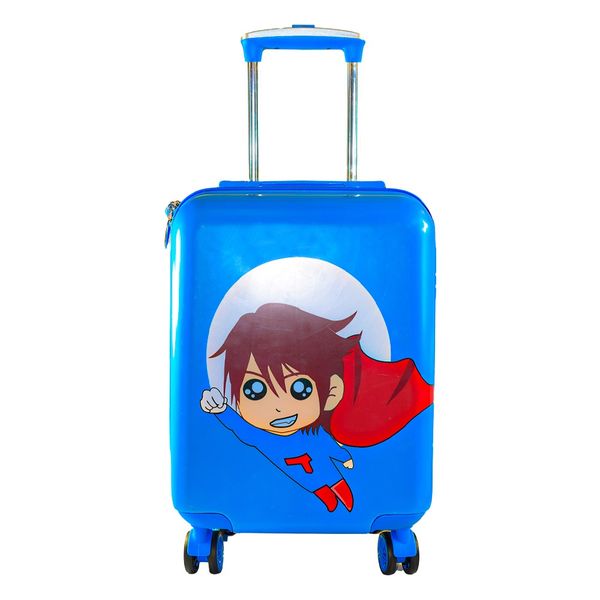 16" Children Rolling Luggage TSA Lockable Boarding Case