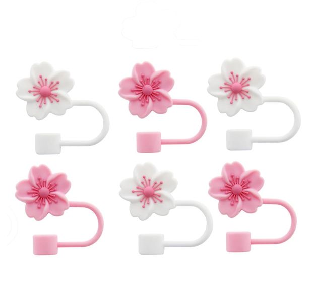 Silicone Straw Topper 10 mm 0.4 in Reusable Straw Tips Lids,Cups Accessorie