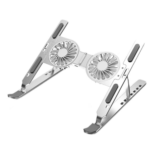 Adjustable Laptop Stand Cooling Fan Portable Ergonomic Multi-Angle Riser