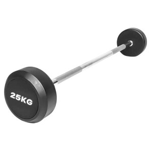 i-Fitness Rubber Fixed Barbell - 25kg