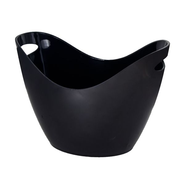 Bar Butler - Wine Bucket Oval Matte Black PS Plastic - 7L - 357 x 263 x 260