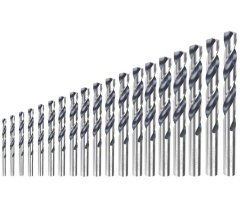 Total Tools 19pcs HSS twist drill bits set