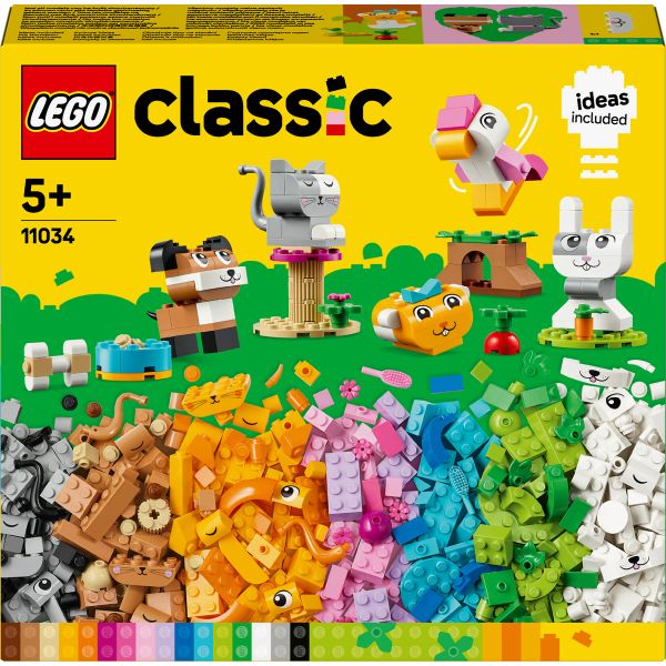 LEGO® Classic Creative Pets 11034 Building Blocks Set - 450 Pieces