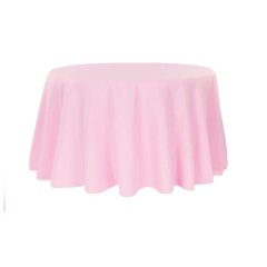 Pink Round Tablecloth
