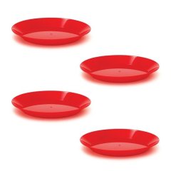 GSI Outdoors Cascadian Plate Set of 4 - Red