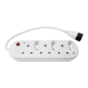 WL Multiplug with IEC Connector for UPS - 3x16A + 3x5A - White